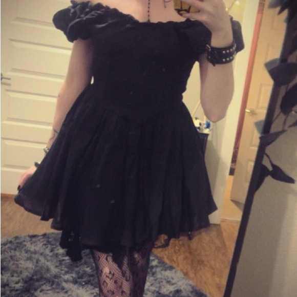 ladiesfirst & peshe Dresses & Skirts - Elegant Black Off-Shoulder Dress